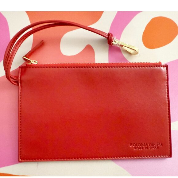 Red Zip Pouch Attachment for interior handbag tote - Picture 1 of 8